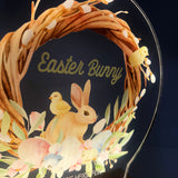 Easter Bunny Stop Here Personalised Night Light