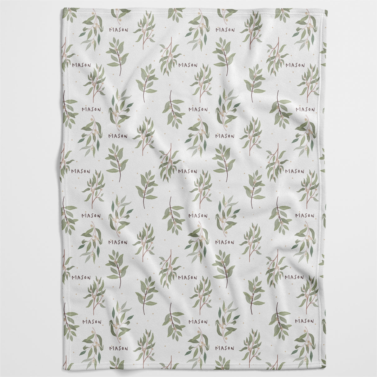 Eucalyptus Foliage Personalised Blanket