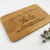 Kitchen Botanical Bamboo Serving Board