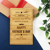 Father's Day Bamboo Greeting Card & Envelope