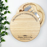 Happy Father's Day Personalised Cheeseboard Set