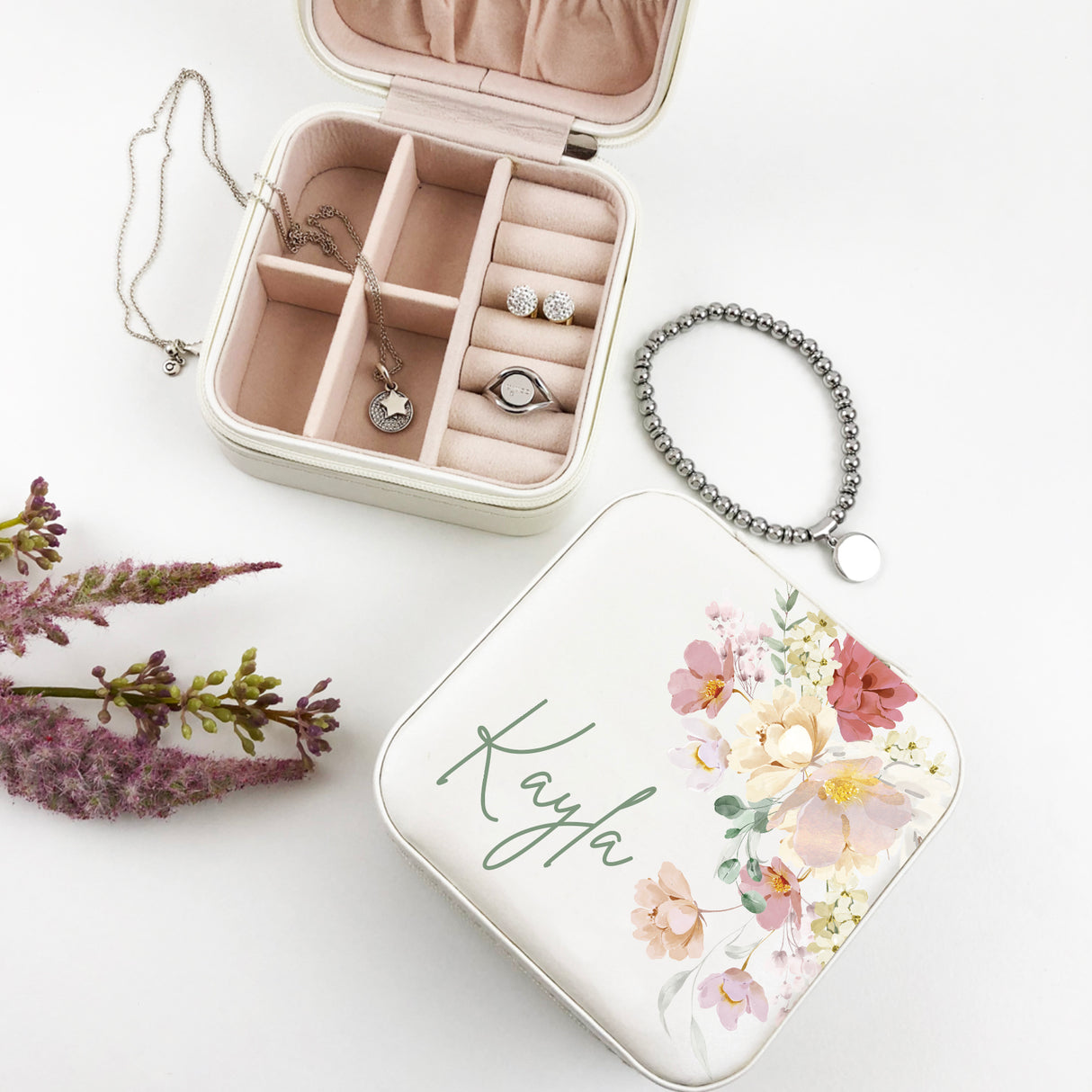 Colourful Florals Jewellery Case - (Limited Quantity)