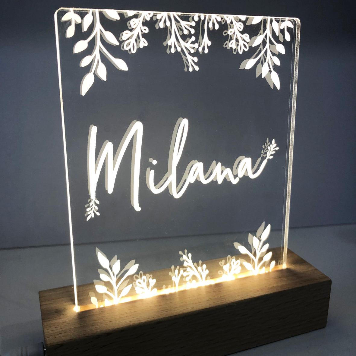 Botanical Personalised Night Light