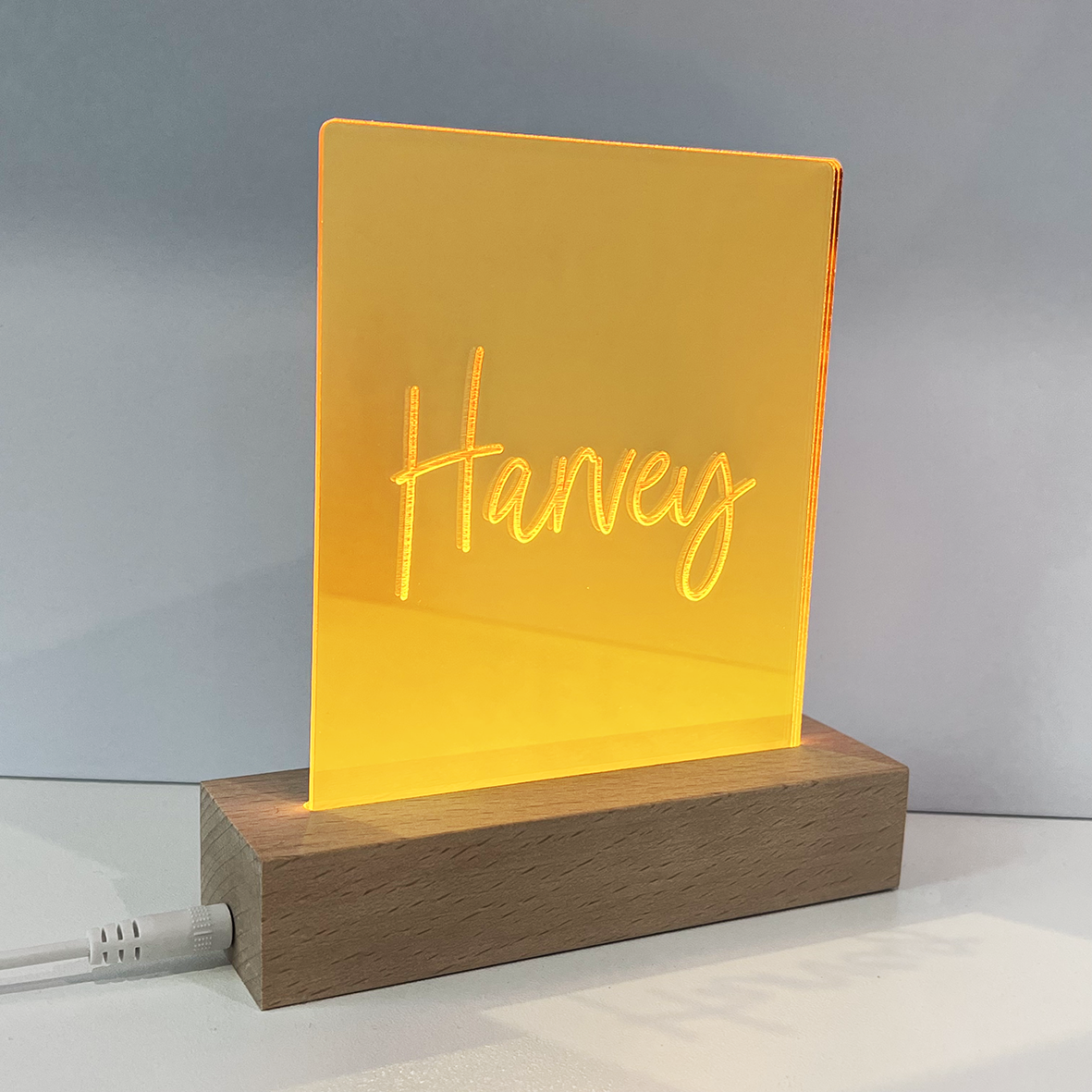 Name Only Mirror Personalised Night Light