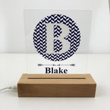 Boys Monogram Personalised Night Light