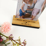 Personalised Heart Bamboo Photo Stand