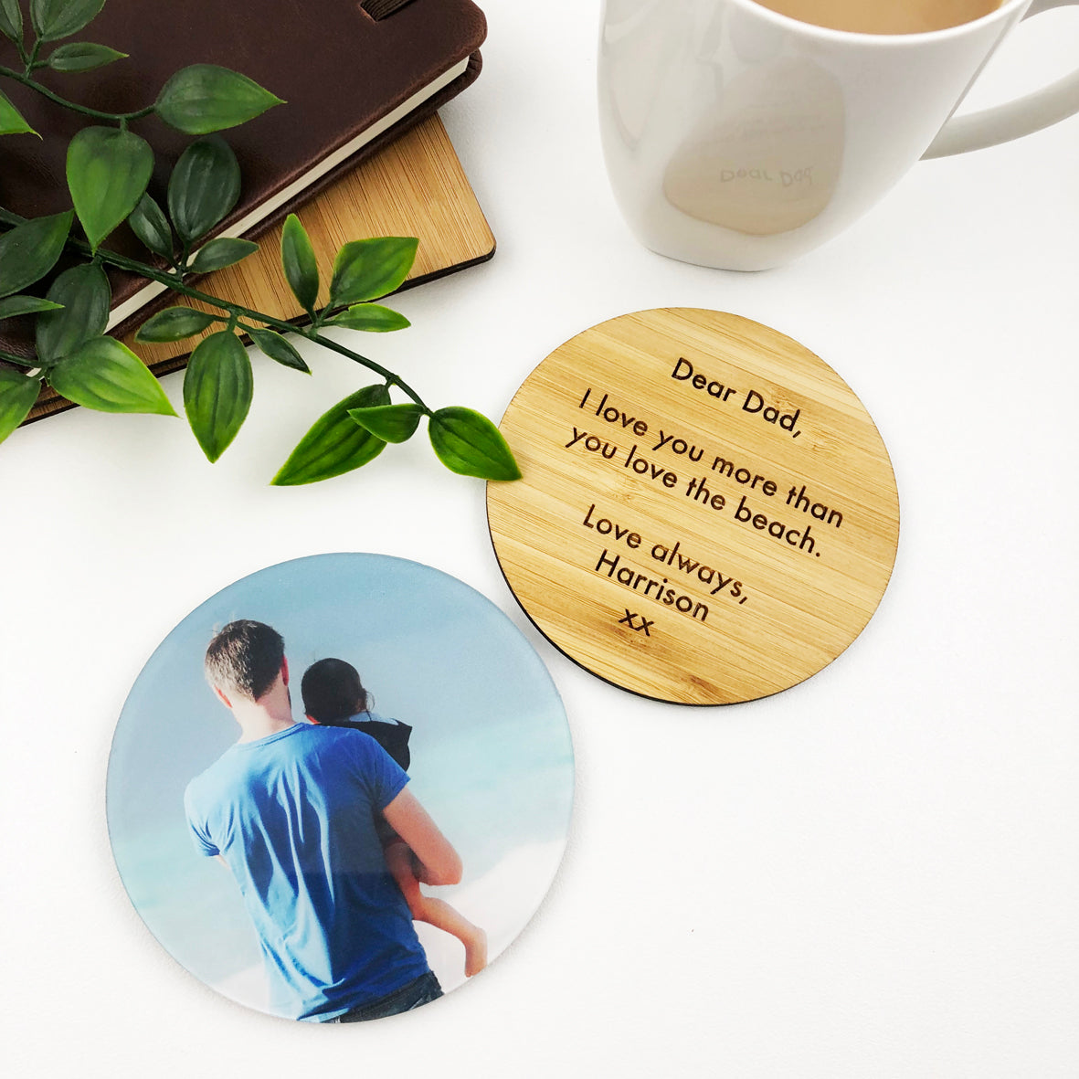 Double Sided Personalised Photo Coaster