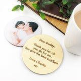 Double Sided Personalised Photo Coaster