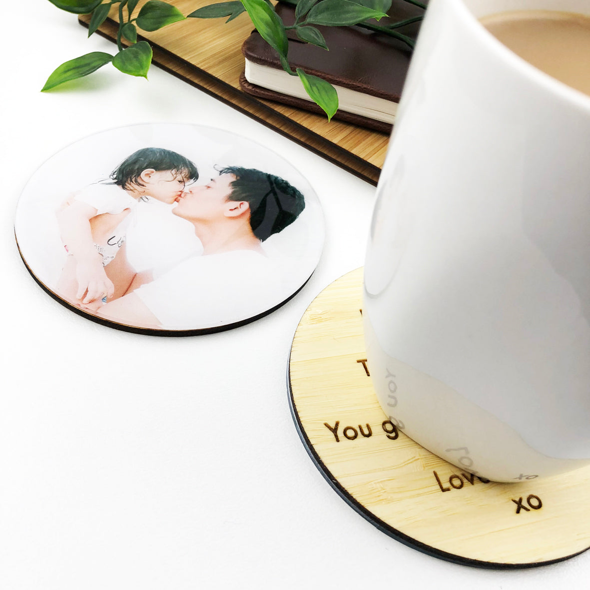 Double Sided Personalised Photo Coaster