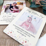 Floral Spray Photo Plaque & Stand