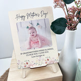 Floral Garden Photo Plaque & Stand