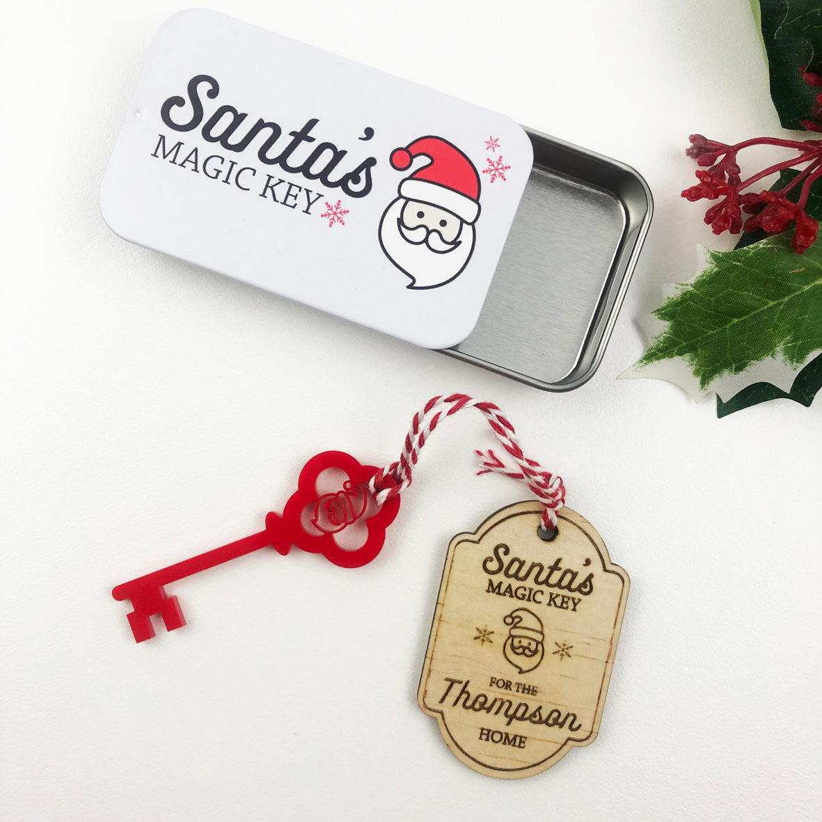 Personalised Santa Key & Tin - Colour and Spice Pty Ltd