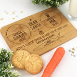 Personalised Santa Treats Bamboo Serving Board