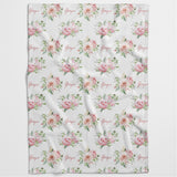 Sweet Peonies Personalised Blanket