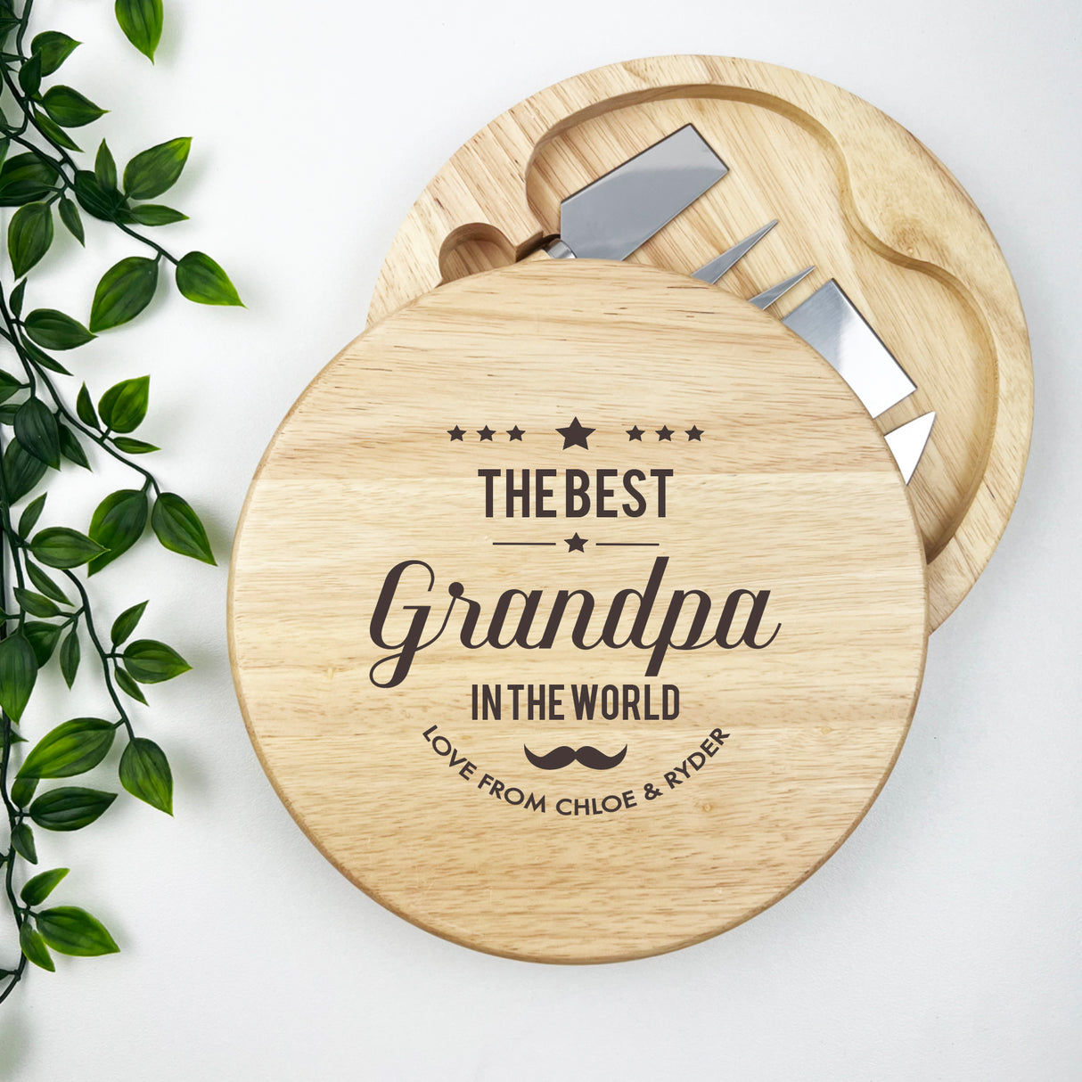 The Best In The World Personalised Cheeseboard Set