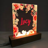 Velvet Blooms Personalised Night Light