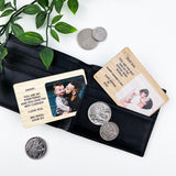 Personalised Bamboo Wallet Photo Card Insert