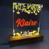 Sweet Flowers Personalised Night Light